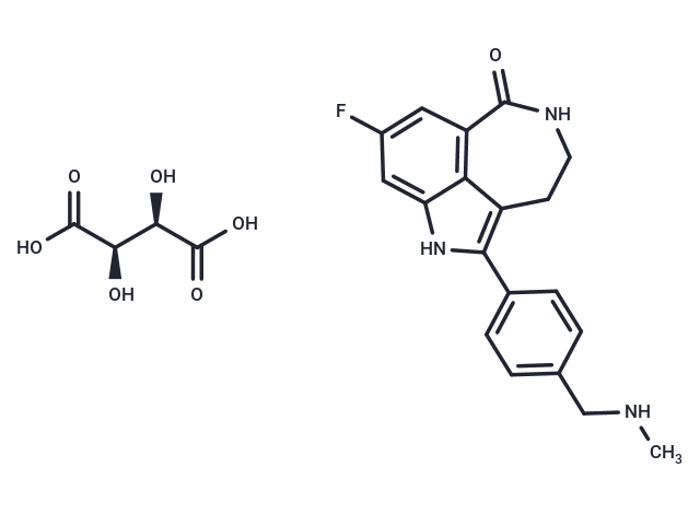 化合物 Rucaparib tartrate,Rucaparib tartrate