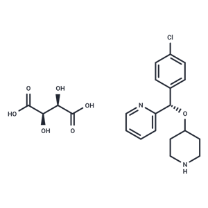 化合物 (S)-2-((4-Chlorophenyl)(piperidin-4-yloxy)methyl)pyridine (2R,3R)-2,3-dihydroxysuccinate,(S)-2-((4-Chlorophenyl)(piperidin-4-yloxy)methyl)pyridine (2R,3R)-2,3-dihydroxysuccinate