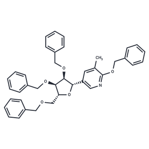 化合物 5-(2,3,5-Tri-O-benzyl-beta-D-ribofuranosyl)-3-methyl-2-benzyloxypyridine|TNU1178|TargetMol