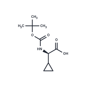 化合物 (R)-2-((tert-Butoxycarbonyl)amino)-2-cyclopropylacetic acid|T65099|TargetMol