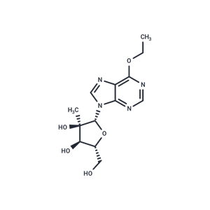 化合物 6-Ethoxy-9-beta-D-(2-C-methyl-ribofuranosyl)purine|TNU0594|TargetMol