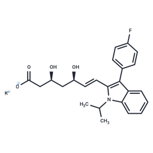 化合物 Fluvastatin potassium|T71628|TargetMol