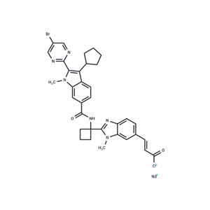化合物 Deleobuvir sodium|T70846|TargetMol