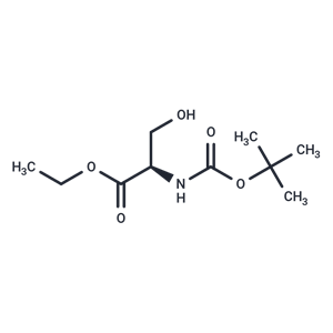 化合物 (R)-Ethyl 2-((tert-butoxycarbonyl)amino)-3-hydroxypropanoate|T65602|TargetMol