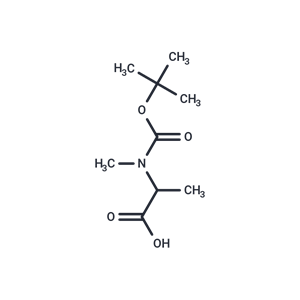 化合物 2-((tert-Butoxycarbonyl)(methyl)amino)propanoic acid|T66539|TargetMol