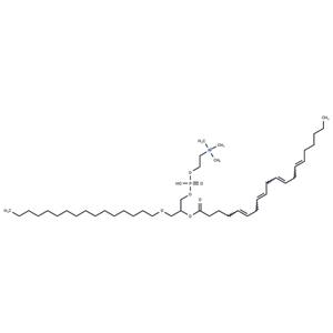 化合物 1-O-hexadecyl-2-Arachidonoyl-sn-glycero-3-PC|T84611|TargetMol