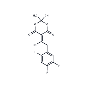 化合物 5-(1-Hydroxy-2-(2,4,5-trifluorophenyl)ethylidene)-2,2-dimethyl-1,3-dioxane-4,6-dione|T64892|TargetMol