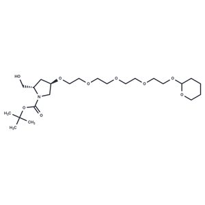化合物 THP-PEG4-Pyrrolidine(N-Boc)-CH2OH,THP-PEG4-Pyrrolidine(N-Boc)-CH2OH