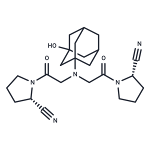 化合物 (2S,2'S)-1,1'-(2,2'-((3-Hydroxyadamantan-1-yl)azanediyl)bis(acetyl))bis(pyrrolidine-2-carbonitrile)|T64479|TargetMol