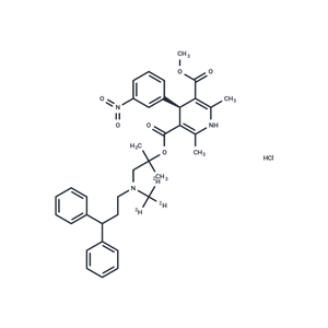 化合物 (S)-Lercanidipine D3 hydrochloride,(S)-Lercanidipine D3 hydrochloride