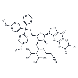 化合物 N2-iso-Butyroyl-5’-O-(4,4’-dimethoxytrityl)-2’-deoxy- fluoro-2’-arabinoguanosine-3’-CED-phosphoramidite,2