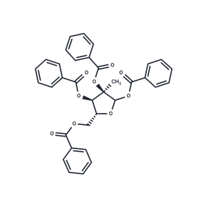 化合物 1,2,3,5-Tetra-O-benzoyl-2-bea-C-methyl-D-ribofuranose|TNU1224|TargetMol
