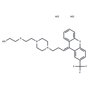 化合物 2-(2-(4-(3-(2-(Trifluoromethyl)-9H-thioxanthen-9-ylidene)propyl)piperazin-1-yl)ethoxy)ethanol dihydrochloride,2-(2-(4-(3-(2-(Trifluoromethyl)-9H-thioxanthen-9-ylidene)propyl)piperazin-1-yl)ethoxy)ethanol dihydrochloride