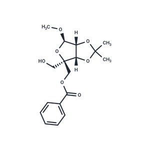 化合物 5-O-Benzoyl-4-C-hydroxymethyl-2,3-O-isopropylidene-1-O-methyl-beta-D-ribofuranose|TNU1195|TargetMol