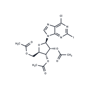 化合物 6-Chloro-2-iodo-9-(2,3,5-tri-O-acetyl)-beta-D-ribofuranosyl-9H-purine,6-Chloro-2-iodo-9-(2,3,5-tri-O-acetyl)-beta-D-ribofuranosyl-9H-purine