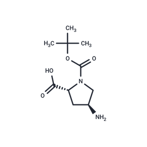 化合物 (2R,4S)-4-Amino-1-(tert-butoxycarbonyl)pyrrolidine-2-carboxylic acid|T65987|TargetMol