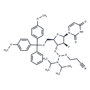 化合物 5’-O-(4,4’-Dimethoxytrityl)-2’-deoxy-2’-fluoro-b-D-arabinouridine-3’-CEN-phosphoramidite,2