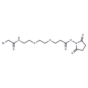 化合物 Bromoacetamido-PEG2-C2-NHS ester|T14818|TargetMol