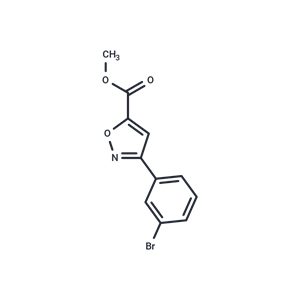 化合物 Methyl 3-(3-bromophenyl)-1,2-oxazole-5-carboxylate|T64520|TargetMol