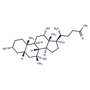 化合物 (R)-4-((3R,5S,7R,8R,9S,10S,12S,13R,14S,17R)-3,7,12-Trihydroxy-7,10,13-trimethylhexadecahydro-1H-cyclopenta[a]phenanthren-17-yl)pentanoic acid|T64669|TargetMol