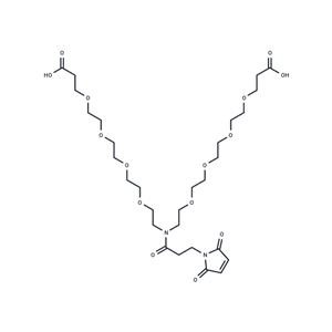 化合物 Mal-N-bis(PEG4-C2-acid),Mal-N-bis(PEG4-C2-acid)