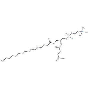 化合物 1-Palmitoyl-2-succinyl-sn-glycerophosphorylcholine|T83422|TargetMol