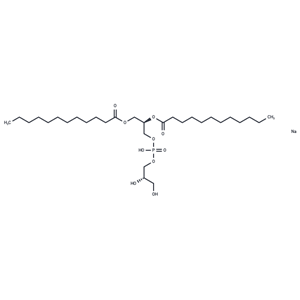 化合物 1,2-Dilauroyl-sn-glycero-3-phospho-(2R)-glycerol sodium|T85142|TargetMol
