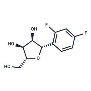 化合物 (1S)-1,4-Anhydro-1-C-(2,4-difluorophenyl)-D-ribitol|TNU0292|TargetMol