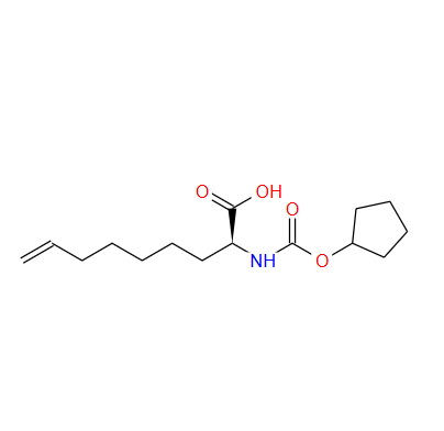 (2S)-2-[[(环戊氧基)羰基]氨基]-8-壬烯酸,(S)-2-(cyclopentyloxycarbonylaMino)non-8-enoic acid