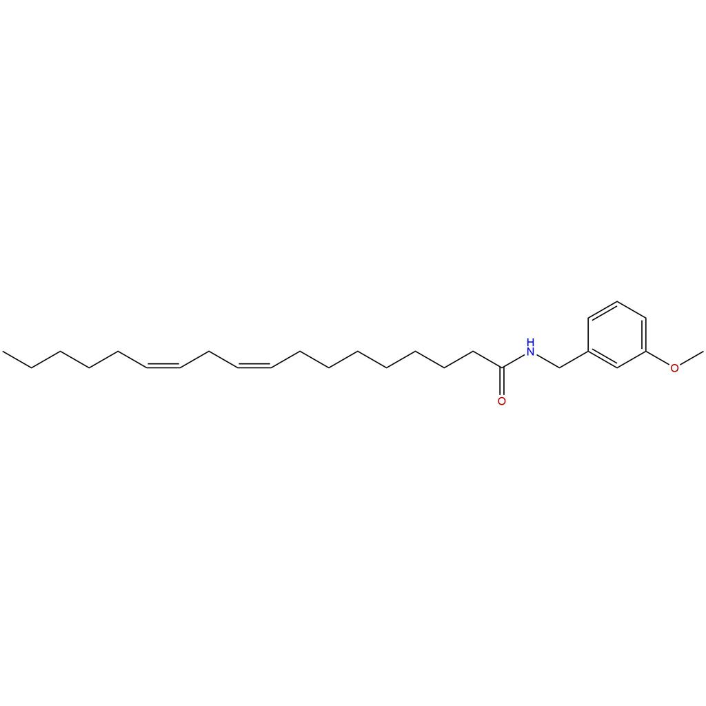 N-（3-甲氧基苄基）-亚油酰胺,(9Z,12Z)-N-(3-Methoxybenzyl)-9,12-octadecadienamide