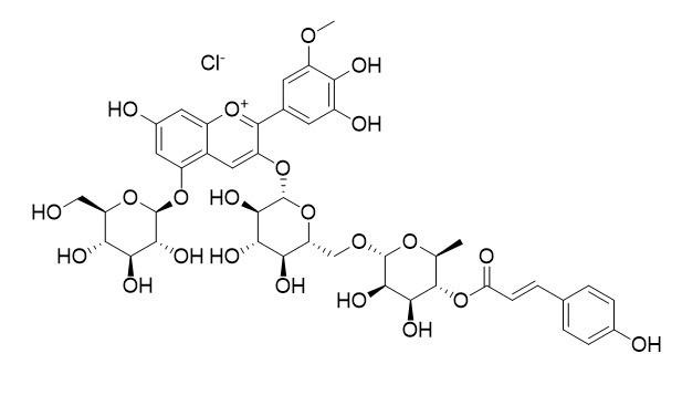 矮牵牛素-3-O-芸香糖苷(反-对香豆酰)-5-O-葡萄糖苷,Petunidin 3-Rutinoside(Trans-p-coumarin)-5- glucoside