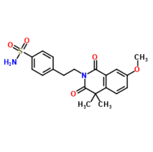 4-[2-(3,4-二氢-7-甲氧基-4,4-二甲基-1,3-二氧代-2(1H)-异喹啉基)乙基]苯磺酰胺,4-[2-(3,4-Dihydro-7-methoxy-4,4-dimethyl-1,3-dioxo-2(1H)-isoquinolinyl)ethyl]benzenesulfonamide