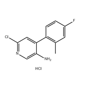 6-氯-4-(4-氟-2-甲基苯基)-3-吡啶胺,盐酸盐