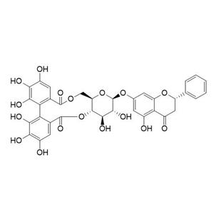 Pinocembrin-7-O-(4”，6”-hexahydroxydiphenoyl)-β-D-glucoside，Pinocembrin-7-O-(4”，6”-hexahydroxydiphenoyl)-β-D-glucoside，1825287-22-6
