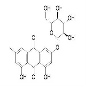 大黄素-6-O-葡萄糖苷,Emodin-6-O-β-D-glucopyranoside