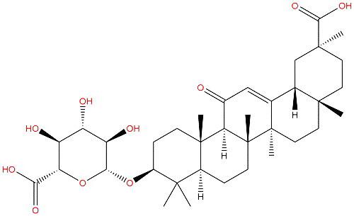 甘草新苷,Glycyrrhetic acid 3-O-β-D-glucuronide
