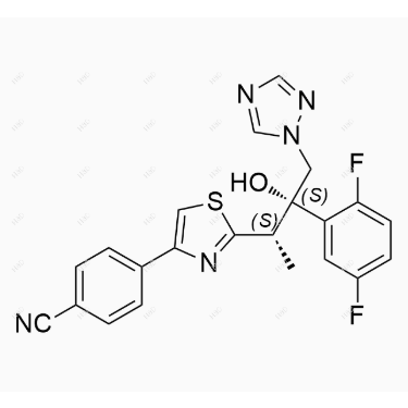 艾沙康唑杂质24,4-(2-((2S,3S)-3-(2,5-difluorophenyl)-3-hydroxy-4-(1H-1,2,4-triazol-1-yl)butan-2-yl)thiazol-4-yl)benzonitrile