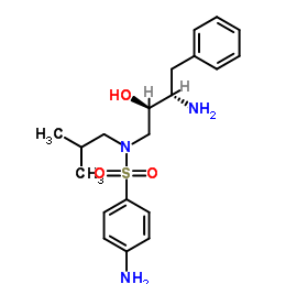 4-氨基-N-(2R,3S)-3-氨基-2-羟基-4-苯丁基-N-异丁基苯磺酰胺,4-amino-N-[(2R,3S)-3-amino-2-hydroxy-4-phenylbutyl]-N-(2-methylpropyl)benzenesulfonamide
