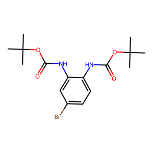 N-(5-溴-2-{[(叔丁氧基)羰基]氨基]苯基)氨基甲酸叔丁酯,"di-tert-butyl (4-bromo- 1,2-phenylene)dicarbamate"