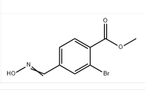 2-溴-4-(羟基亚氨基甲基)-苯甲酸甲酯,2-bromo-4-(hydroxyimino-methyl)-benzoic acid methyl ester