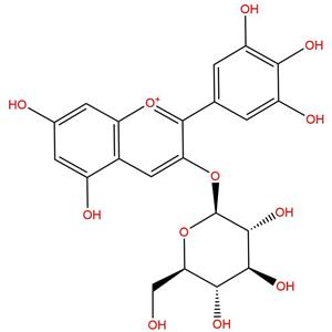 飞燕草素-3-O-β-D-葡萄糖苷，Delphinidin 3-O-glucoside，50986-17-9