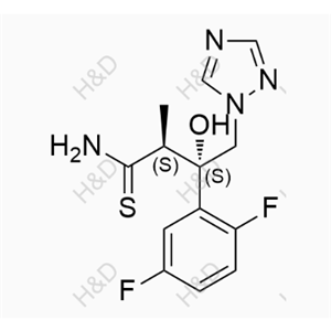 艾沙康唑杂质18,(2S,3S)-3-(2,5-difluorophenyl)-3-hydroxy-2-methyl-4-(1H-1,2,4-triazol-1-yl)butanethioamide