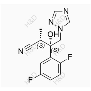 艾沙康唑杂质68,(2S,3S)-3-(2,5-difluorophenyl)-3-hydroxy-2-methyl-4-(1H-1,2,4-triazol-1-yl)butanenitrile