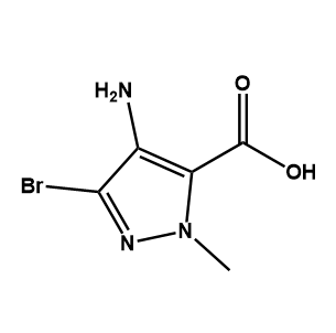4-氨基-3-溴-1-甲基-1H-吡唑-5-羧酸,4-amino-3-bromo-1-methyl-1H-pyrazole-5-carboxylic acid