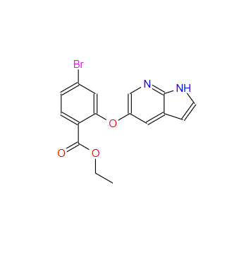 4-溴-2-{1H-吡咯并[2,3-b]吡啶-5-基氧基}苯甲酸乙酯,ethyl 4-bromo-2-{1H-pyrrolo[2,3-b]pyridin-5-yloxy}benzoate