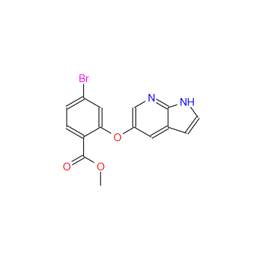 2-((1H-吡咯并[2,3-B]吡啶-5-基)氧基)-4-溴苯甲酸甲酯,Methyl 2-(1H-pyrrolo[2,3-b]pyridin-5-yloxy)-4-bromobenzoate