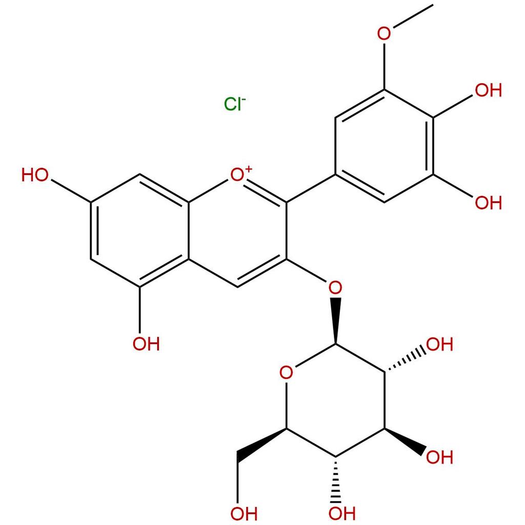 氯化矮牵牛素-3-O-葡萄糖苷,Petunidin 3-Glucoside