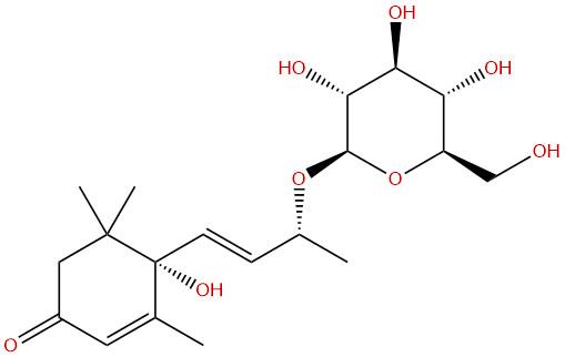 玫瑰花苷,Roseoside