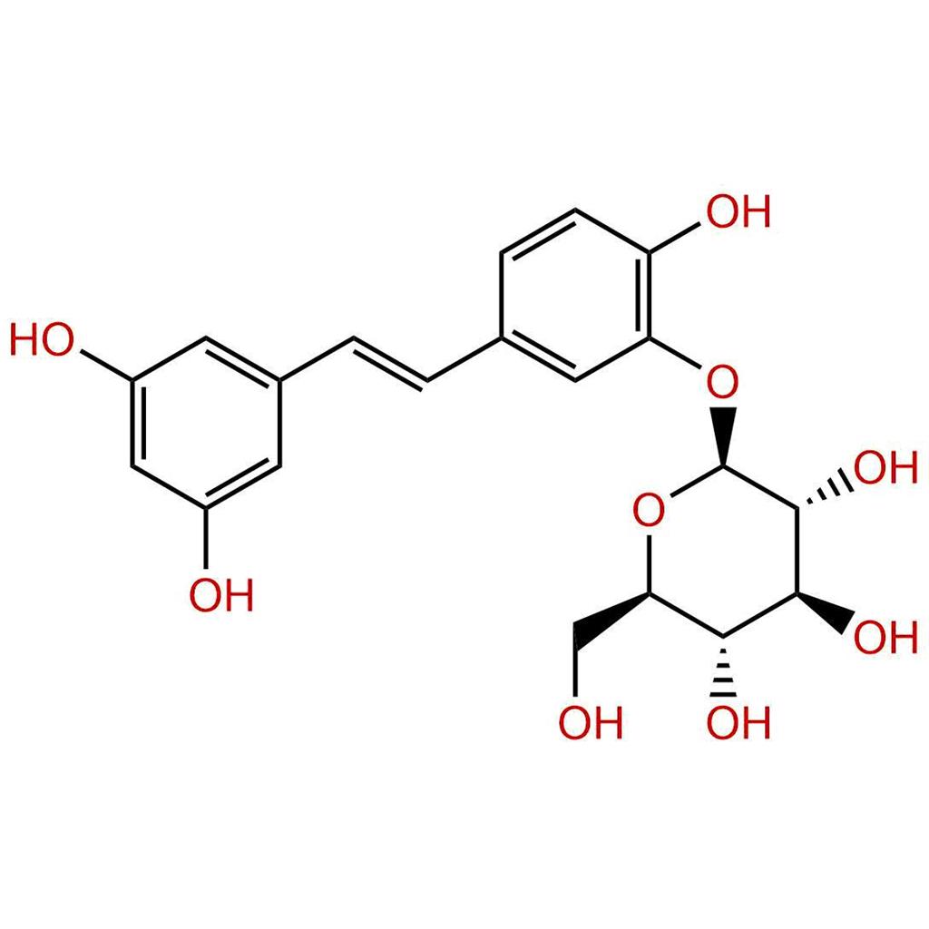 曲札芪苷,Piceatannol 3'-O-glucoside