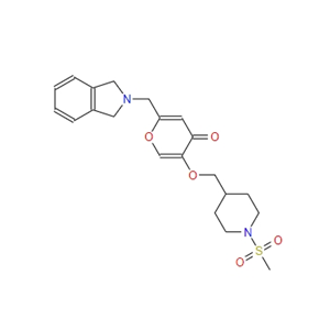 2-(异吲哚啉-2-基甲基)-5-[[1-(甲砜基)-4-哌啶基]甲氧基]-4H-吡喃-4-酮,4H-Pyran-4-one, 2-[(1,3-dihydro-2H-isoindol-2-yl)methyl]-5-[[1-(methylsulfonyl)-4-piperidinyl]methoxy]-